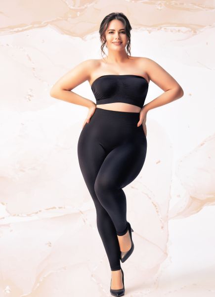 GIULIA - Klassisk, slät plus size legging